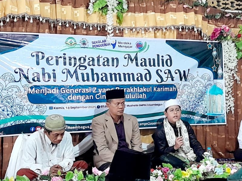 PERINGATAN MAULID NABI MUHAMMAD SAW Di SMPN 2 ASEMBAGUS TAHUN 2025